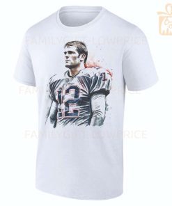 Personalized T Shirts Tom Brady Patriots Best White NFL Shirt Custom Name and Number