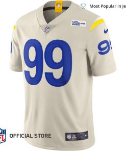 NFL Jersey Men’s Los Angeles Rams Aaron Donald Jersey Bone Vapor Limited Jersey