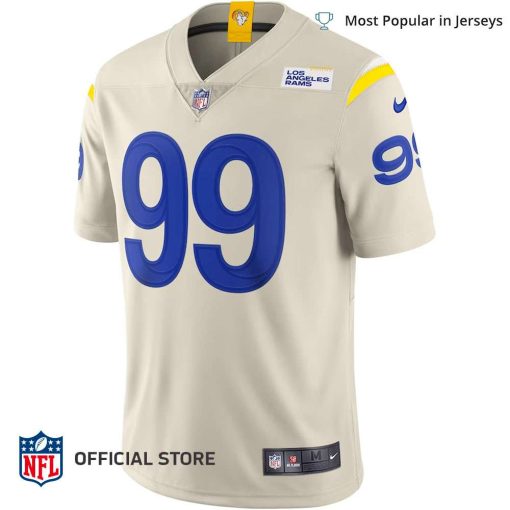 NFL Jersey Men’s Los Angeles Rams Aaron Donald Jersey Bone Vapor Limited Jersey