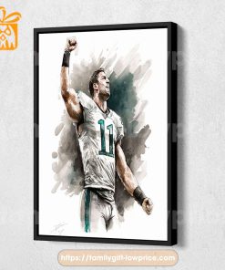 Watercolor Poster Tim Tebow Eagles Wall Decor Posters - Premium Poster for Room