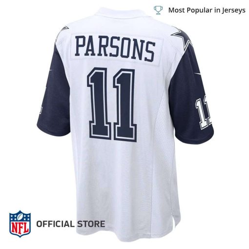 NFL Jersey Men’s Dallas Cowboys Parsons Jersey White Alternate Game Jersey