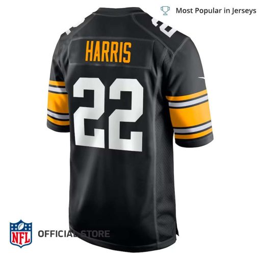 NFL Jersey Men’s Pittsburgh Steelers Najee Harris Jersey Black Home Player Game Jersey