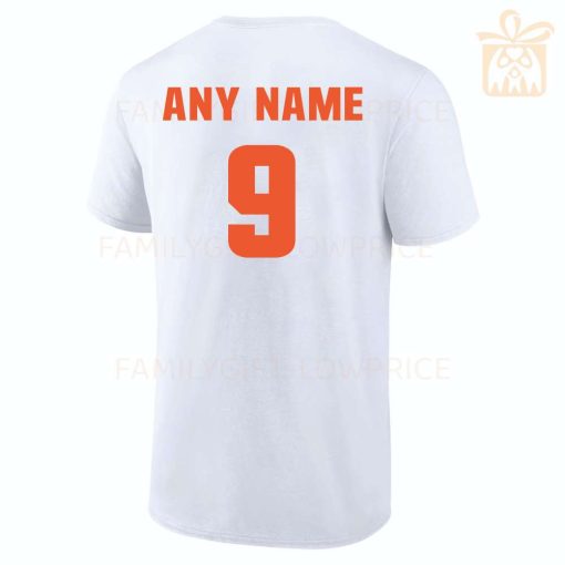 Personalized T Shirts Joey Burrows Cincinnati Bengals Best White NFL Shirt Custom Name and Number