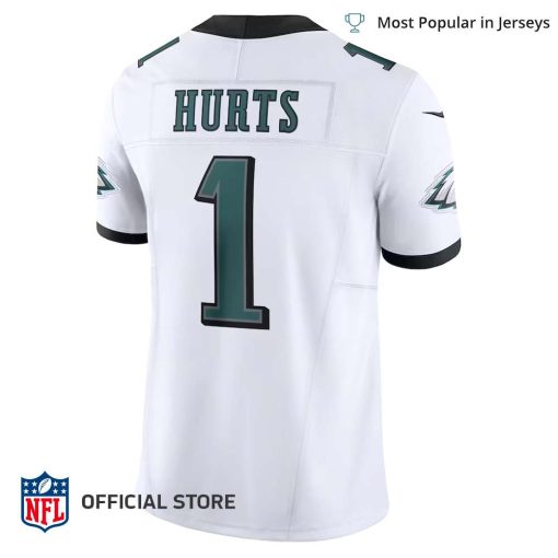 NFL Jersey Men’s Philadelphia Eagles White Jalen Hurts Jersey Vapor F.U.S.E. Limited Jersey