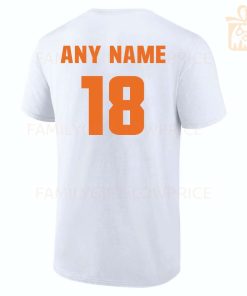 Personalized T Shirts Peyton Manning Broncos Best White NFL Shirt Custom Name and Number