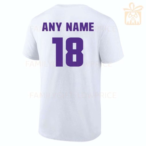 Personalized T Shirts Justin Jefferson Vikings Best White NFL Shirt Custom Name and Number