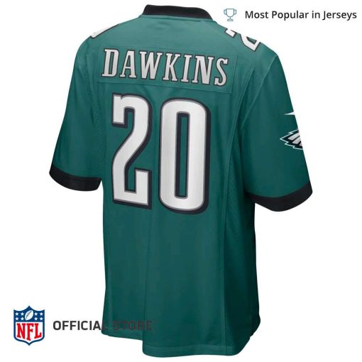 NFL Jersey Men’s Philadelphia Eagles Brian Dawkins Jersey Midnight Green Game Retired Player Jersey