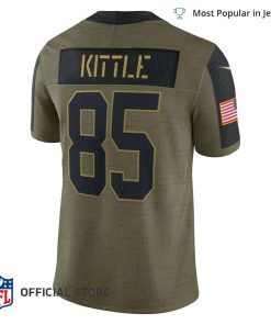 Men's Nike George Kittle White San Francisco 49ers Vapor Limited Jersey Size: 3XL