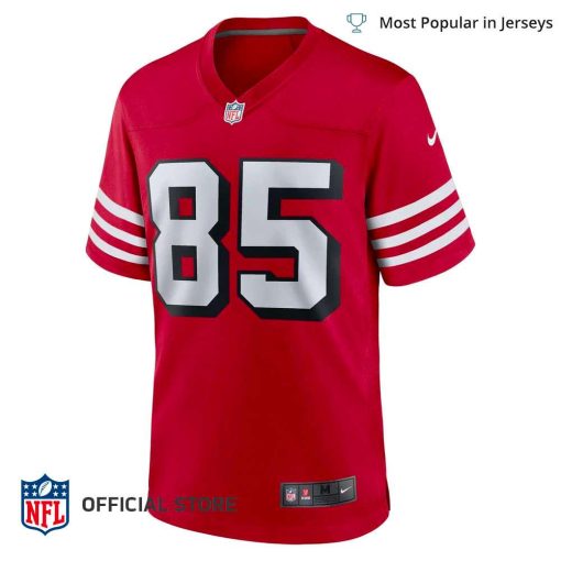 NFL Jersey Men’s San Francisco 49ers George Kittle Jersey Scarlet Alternate Game Jersey