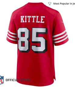 NFL Jersey Men’s San Francisco 49ers George Kittle Jersey Scarlet Alternate Game Player Jersey
