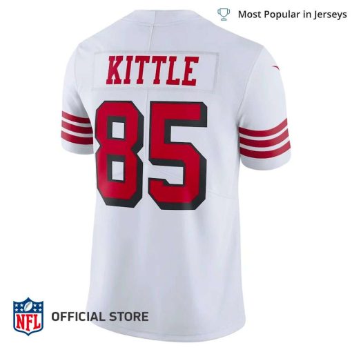 NFL Jersey Men’s San Francisco 49ers George Kittle Jersey White Color Rush Vapor Limited Jersey