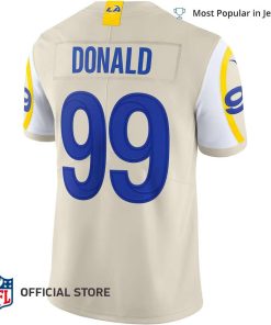 NFL Jersey Men’s Los Angeles Rams Aaron Donald Jersey Bone Vapor Limited Jersey