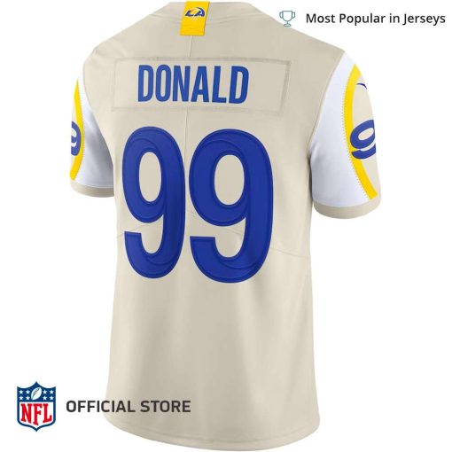 NFL Jersey Men’s Los Angeles Rams Aaron Donald Jersey Bone Vapor Limited Jersey