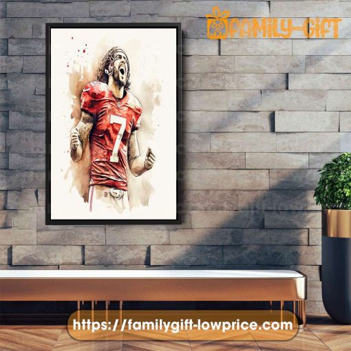 Watercolor Poster Colin Kaepernick 49ers Wall Decor Posters – Premium Poster for Room