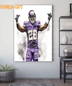 Watercolor Poster Adrian Peterson Vikings Wall Decor Posters – Premium Poster for Room