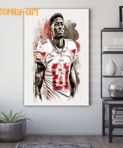 Watercolor Poster Antonio Brown Wall Decor Posters – Premium Poster for Room