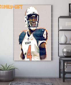 Watercolor Poster Deshaun Watson Browns Wall Decor Posters – Premium Poster for Room