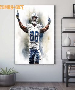 Watercolor Poster Dez Bryant Cowboys Wall Decor Posters – Premium Poster for Room
