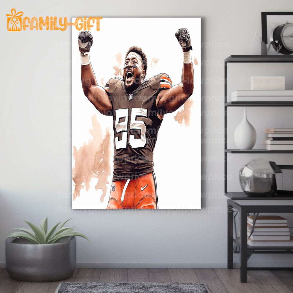 Myles Garrett Cleveland Browns Defensive End Art Wall Room Poster - POSTER  20x30