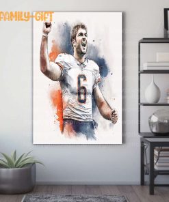 Watercolor Poster Jay Cutler Bears Wall Decor Posters – Premium Poster for Room