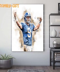 Watercolor Poster Matthew Stafford Rams Wall Decor Posters – Premium Poster for Room