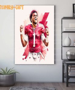 Watercolor Poster Kyler Murray Cardinals Wall Decor Posters – Premium Poster for Room