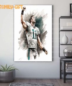 Watercolor Poster Tim Tebow Eagles Wall Decor Posters – Premium Poster for Room