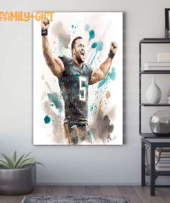 Watercolor Poster Tim Tebow Jaguars Wall Decor Posters – Premium Poster for Room