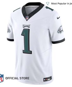 Youth Nike Jalen Hurts Gray Philadelphia Eagles Super Bowl LVII Patch  Atmosphere Fashion Game Jersey