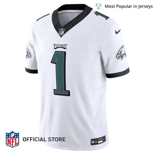 NFL Jersey Men’s Philadelphia Eagles White Jalen Hurts Jersey Vapor F.U.S.E. Limited Jersey