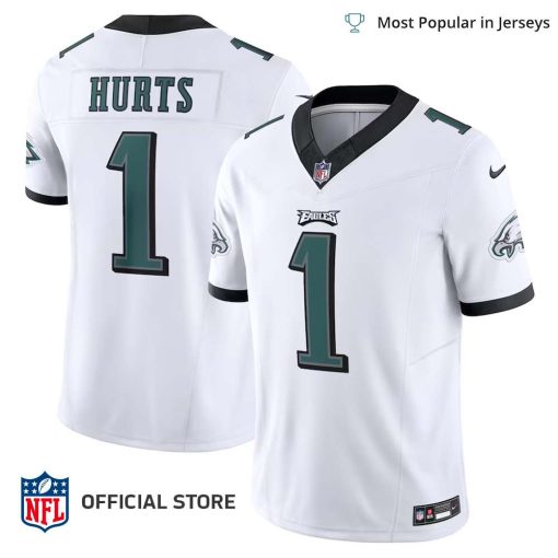 NFL Jersey Men’s Philadelphia Eagles White Jalen Hurts Jersey Vapor F.U.S.E. Limited Jersey