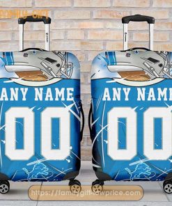 Custom Luggage Cover Detroit Lions Jersey Personalized Jersey Luggage Cover Protector