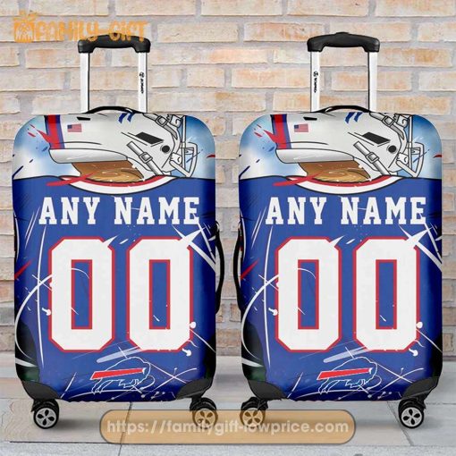 Custom Luggage Cover Buffalo Bills Jersey Personalized Jersey Luggage Cover Protector