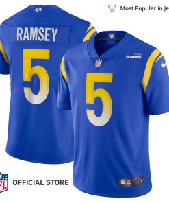 NFL Jersey Men’s Los Angeles Rams Jalen Ramsey Jersey Royal Team Vapor Limited Jersey
