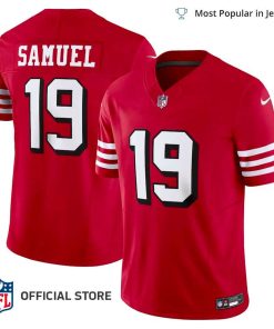 NFL Jersey Men’s San Francisco 49ers Deebo Samuel Jersey Scarlet Vapor F.U.S.E. Limited JerseyAlternate 1