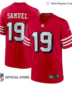 NFL Jersey Men’s San Francisco 49ers Deebo Samuel Jersey Scarlet Alternate Game Jersey