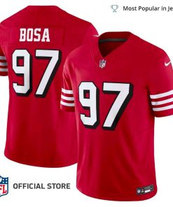 NFL Jersey Men’s San Francisco 49ers Nick Bosa Jersey Scarlet Vapor F.U.S.E. Limited JerseyAlternate 1