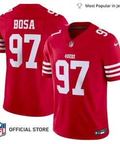 NFL Jersey Men’s San Francisco 49ers Nick Bosa Jersey Scarlet Vapor F.U.S.E. Limited Jersey