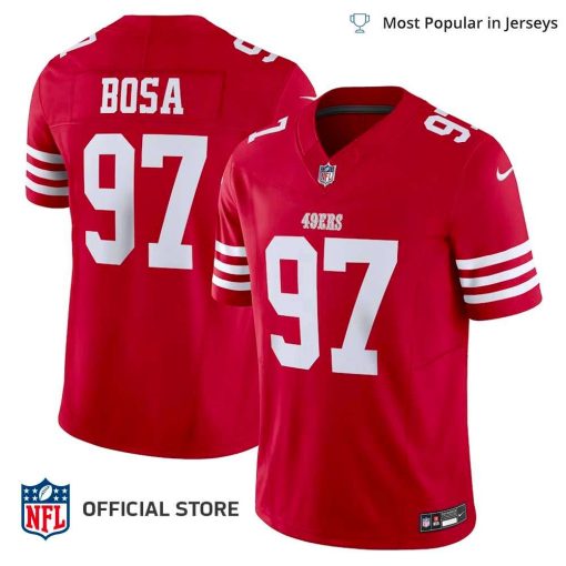 NFL Jersey Men’s San Francisco 49ers Nick Bosa Jersey Scarlet Vapor F.U.S.E. Limited Jersey