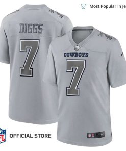 NFL Jersey Men’s Dallas Cowboys Trevon Diggs Jersey Gray Atmosphere Fashion Game Jersey
