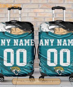 Jacksonville Jaguars Jersey Personalized Jersey Luggage Cover Protector – Custom Name and Number