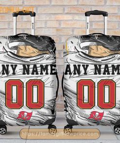 Tampa Bay Buccaneers Jersey Personalized Jersey Luggage Cover Protector – Custom Name and Number