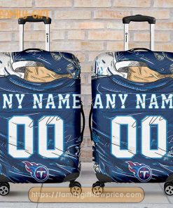 Tennessee Titans Jersey Personalized Jersey Luggage Cover Protector – Custom Name and Number