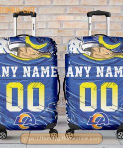 Los Angeles Rams Jersey Personalized Jersey Luggage Cover Protector – Custom Name and Number
