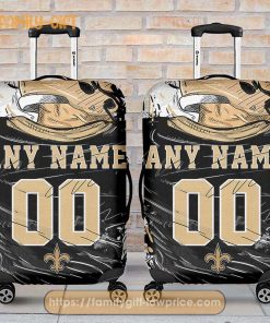 New Orleans Saints Jersey Personalized Jersey Luggage Cover Protector – Custom Name and Number
