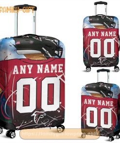 Custom Luggage Cover Atlanta Falcons Jersey Personalized Jersey Luggage Cover Protector