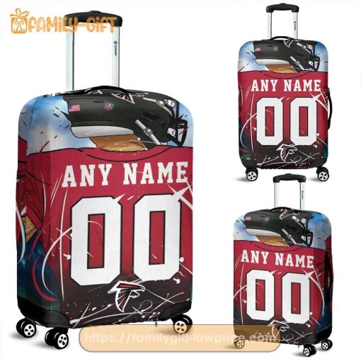 Custom Luggage Cover Atlanta Falcons Jersey Personalized Jersey Luggage Cover Protector