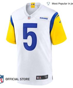 NFL Jersey Men’s Los Angeles Rams Jalen Ramsey Jersey White Alternate Game Jersey