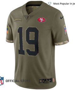 NFL Jersey Men's San Francisco 49ers Deebo Samuel Jersey Olive 2022 Salute  To Service Limited Jersey - Gifts From The Heart At Prices You'll Love