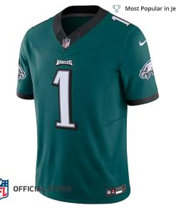 Mens Jason Kelce Kelly Green Philadelphia Eagles Alternate Vapor F.U.S.E  Jersey